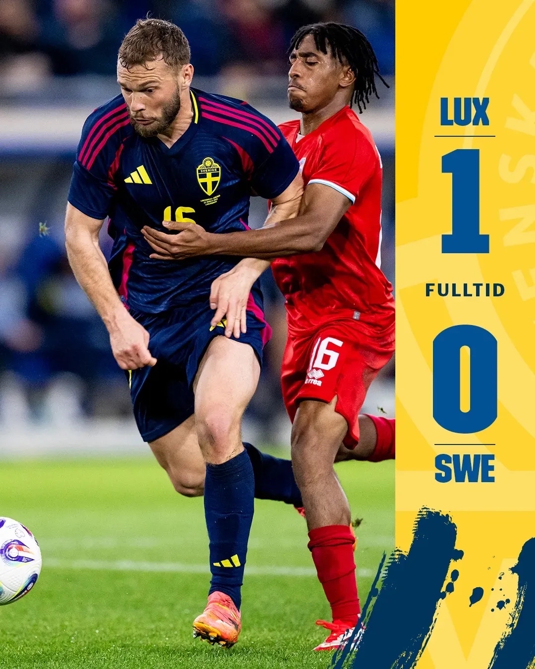 瑞典队主场取胜，锁定欧洲杯晋级名额